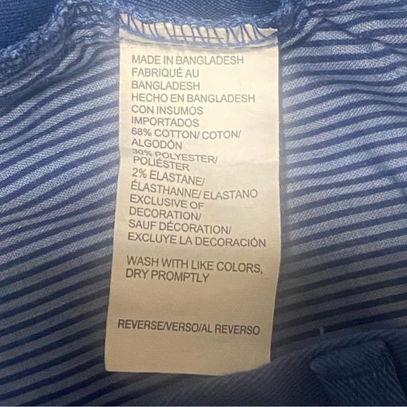 Izod saltwater stretch Blue Men's Shorts NWT - Picture 8 of 8